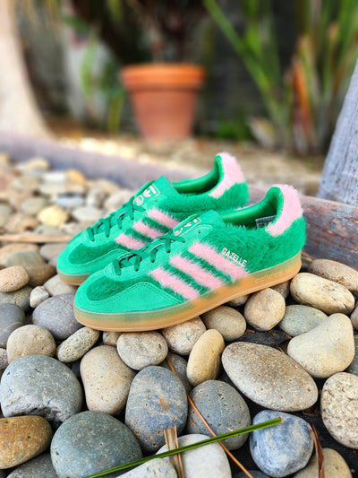 W Adidas Gazelle Indoor "Green Glow Pink"