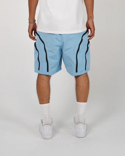 EPTM DOUBLE ZIP SHORTS SKY BLUE