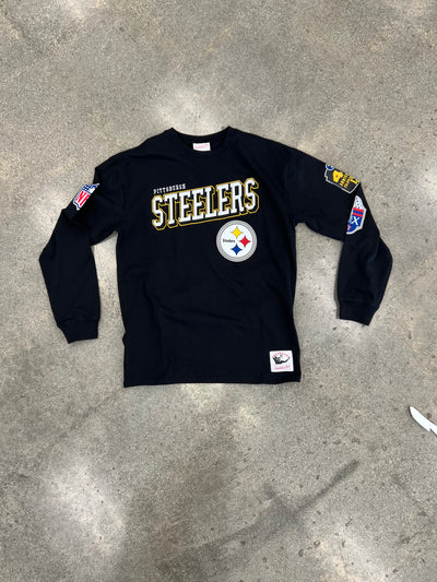 MITCHELL & NESS NFL TRAINING CAMP LS TEE PITTSBURGH STEELERS