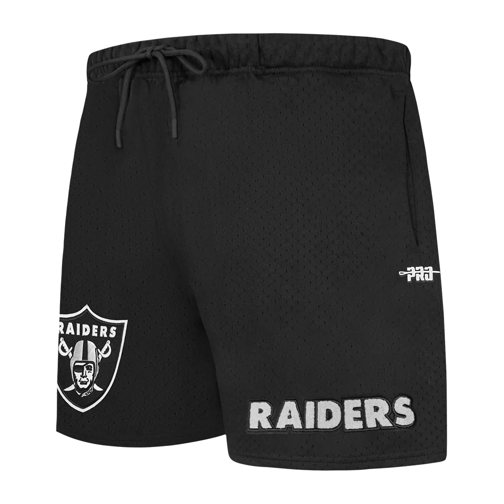 PRO MAX LAS VEGAS RAIDERS SOUVENIR MESH SHORTS