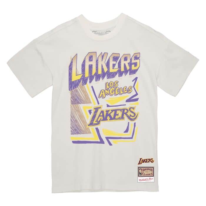 MITCHELL & NESS NBA SIDEWALK SKETCH TEE LAKERS