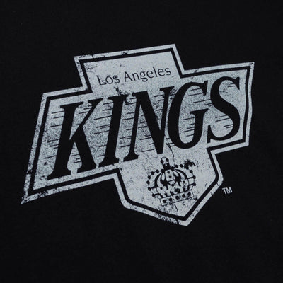 NHL DISTRESSED BASIC LOGO 1 TEE KINGS BLACK