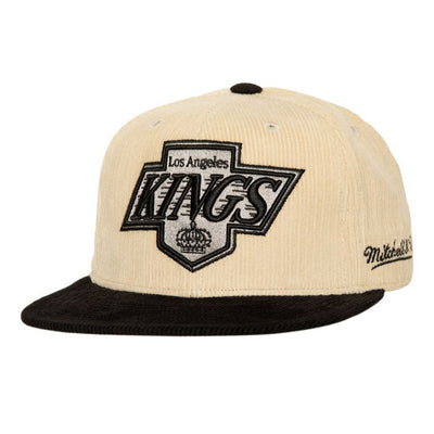 NHL 2 TONE TEAM CORD FITTED VNTG KINGS CAMEL BLACK