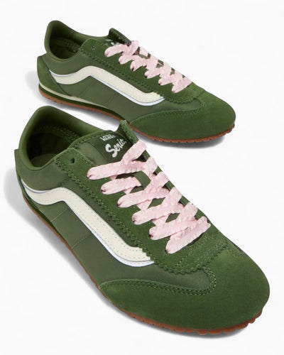 VANS Super Lowpro LACE GREEN PINK
