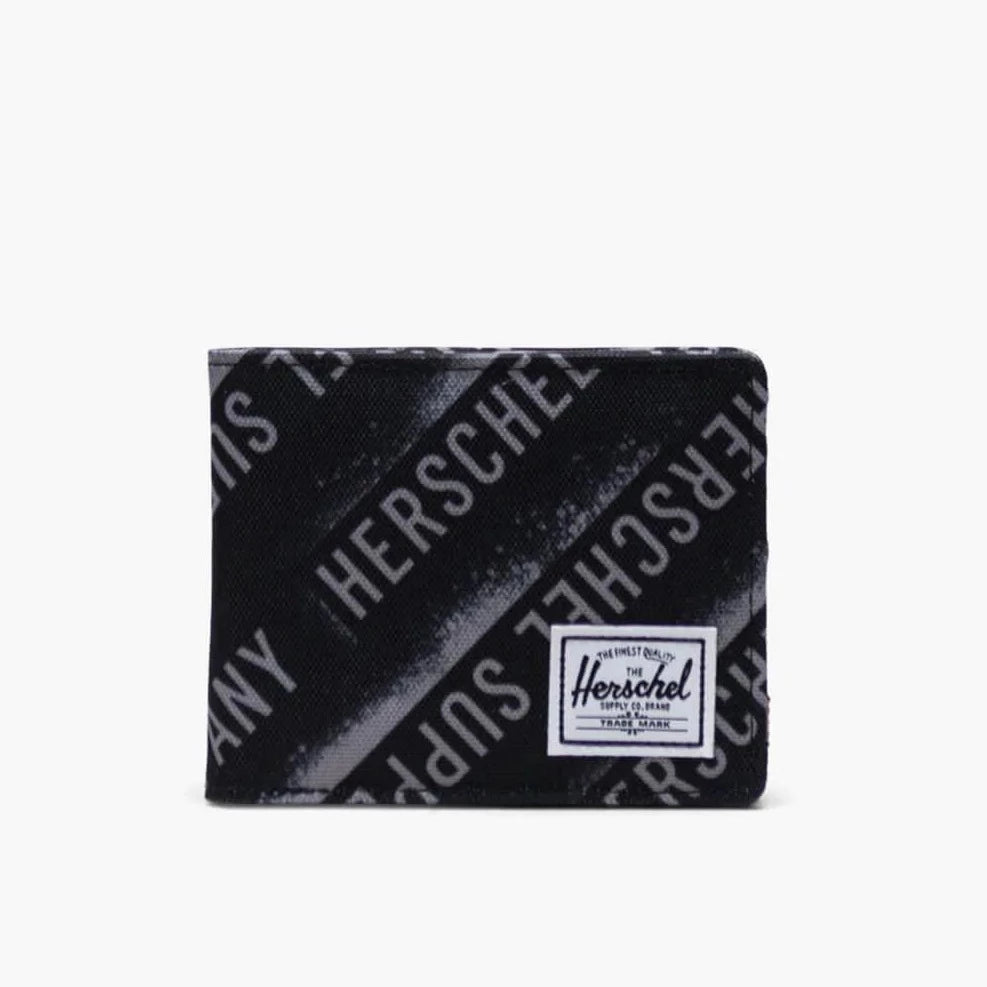 Herschel Roy Wallet Stencil Roll Call Black
