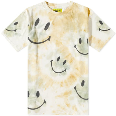 Market Smiley Shibori Dye T-shirt