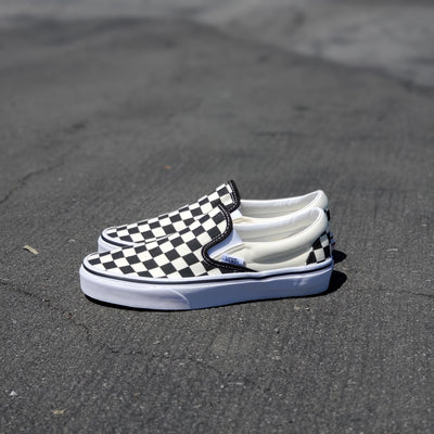Vans Checkerboard Slip-On White Black
