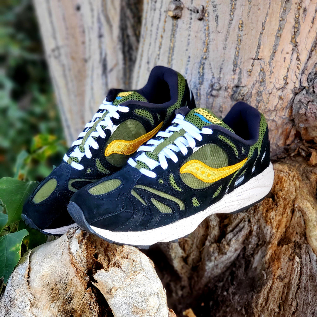 Saucony Grid Azura 2000 Forest Green – PRIVATE SNEAKERS