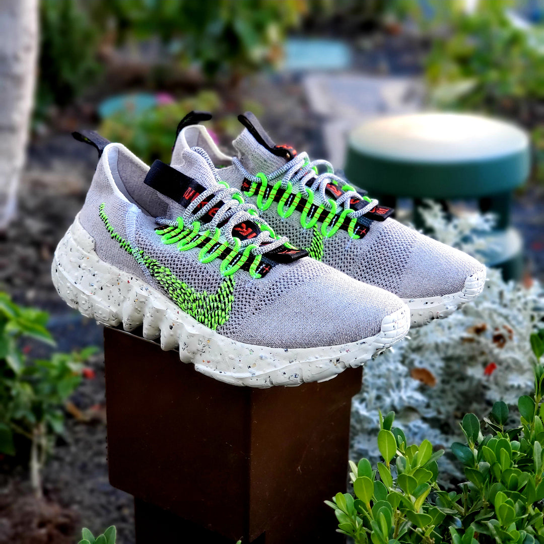 running shoes nike space hippie shirt