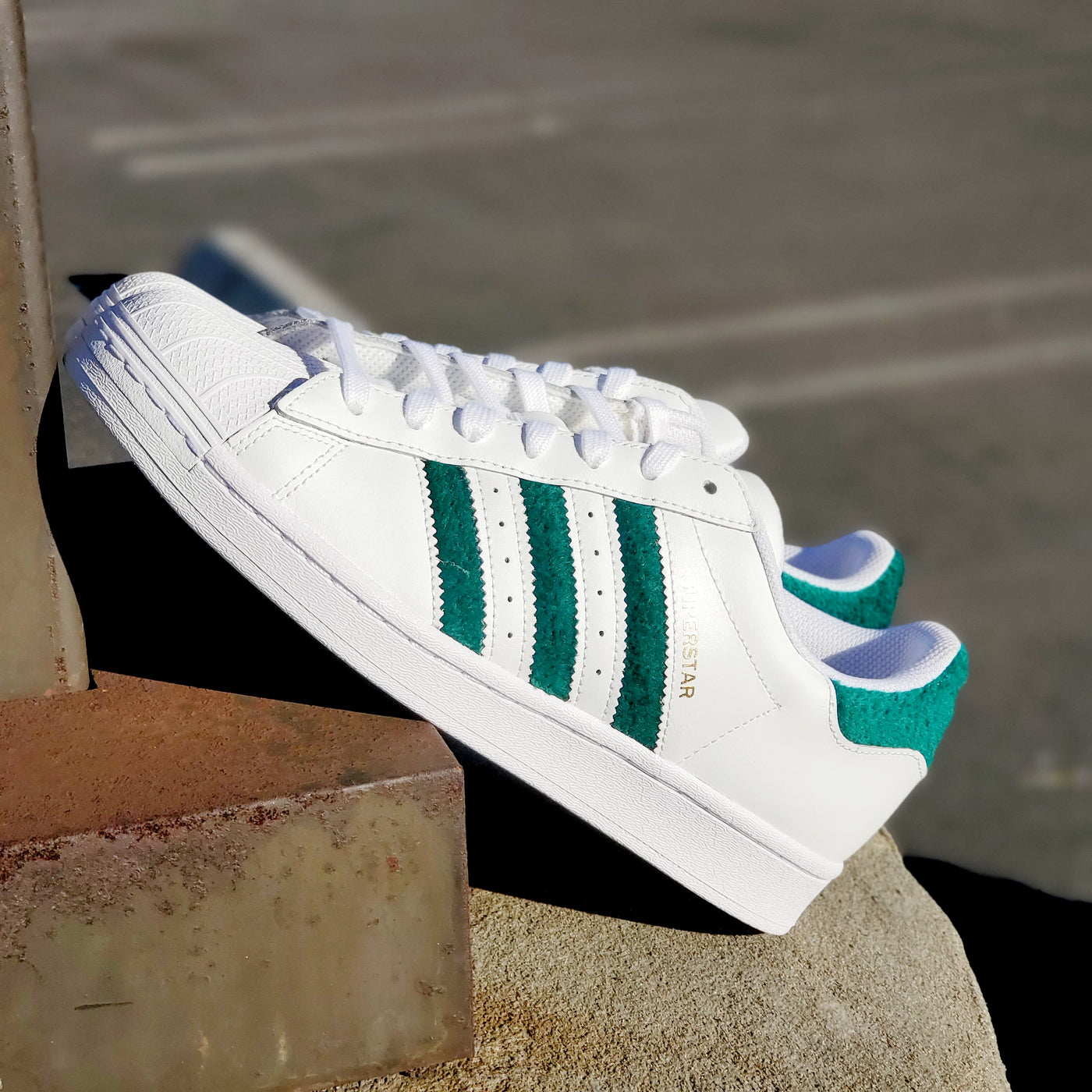 Adidas Superstar White Green