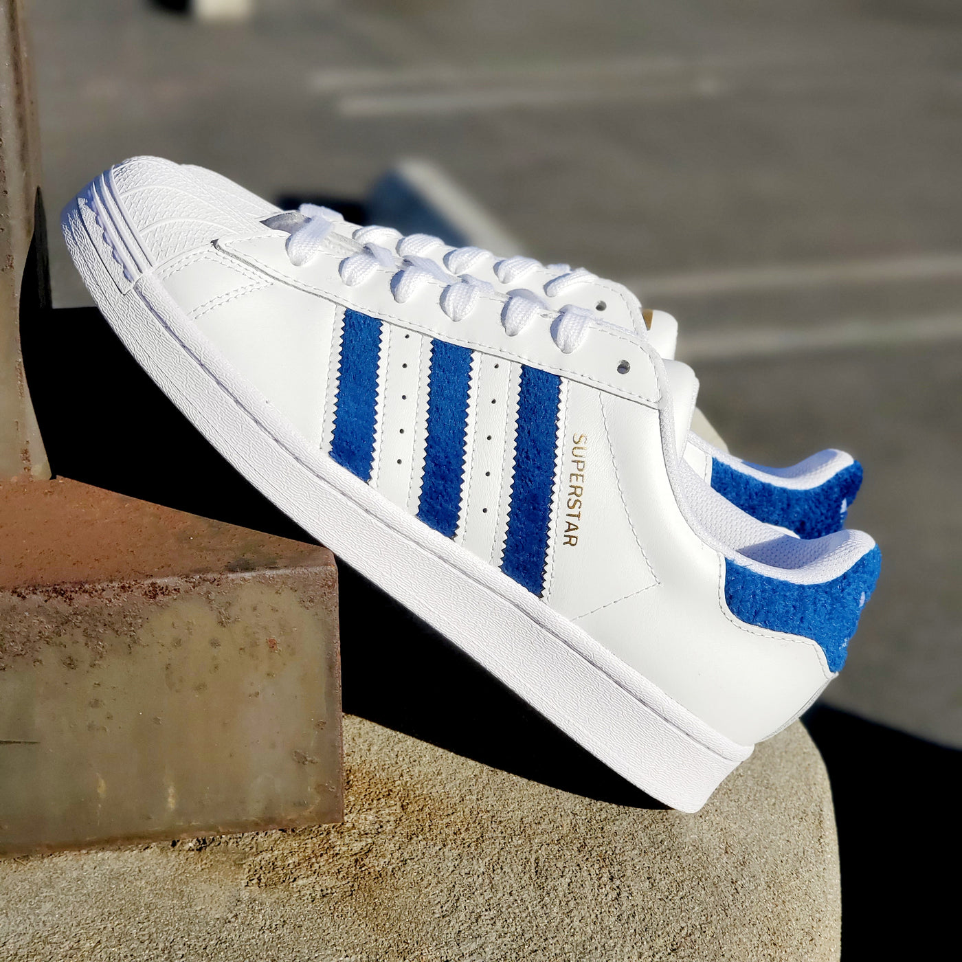 Adidas Superstar White Blue