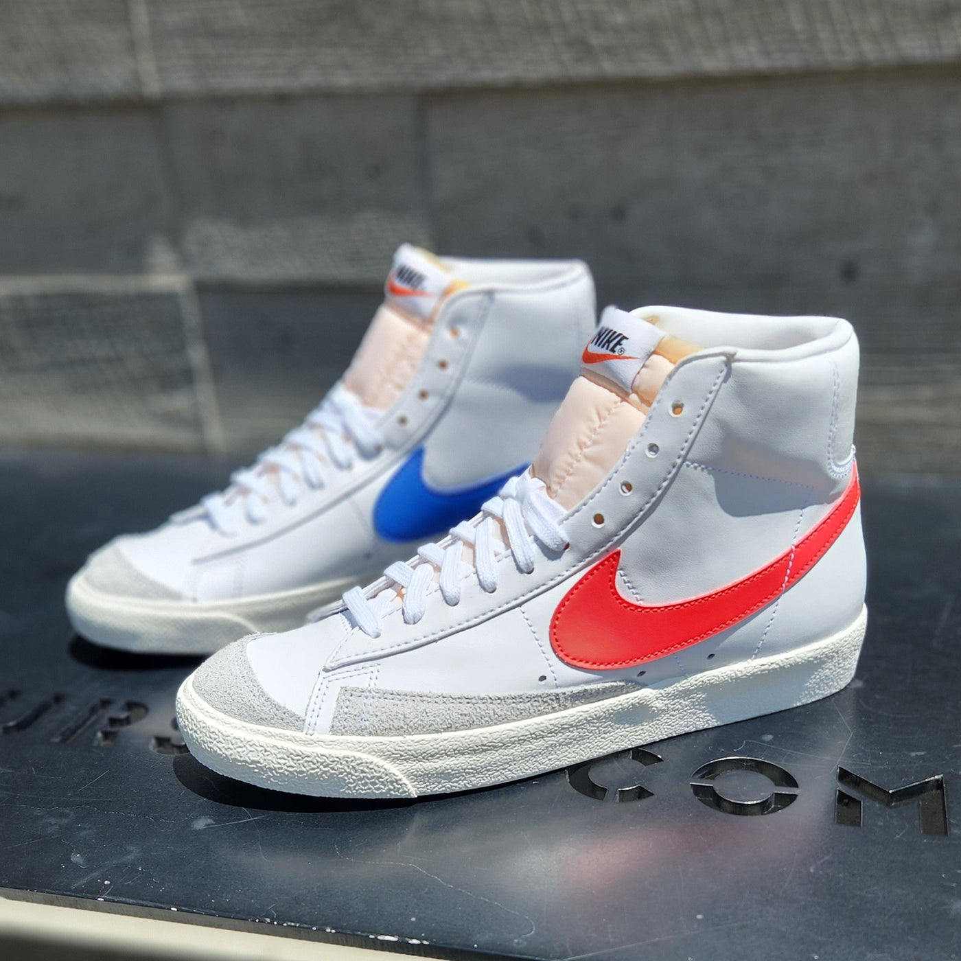 Nike Blazer Mid '77 Vintage Blue And Red Swooshes