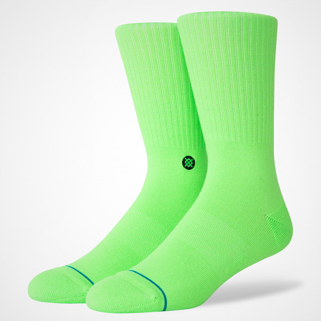Stance Icon Crew Socks Neon Green