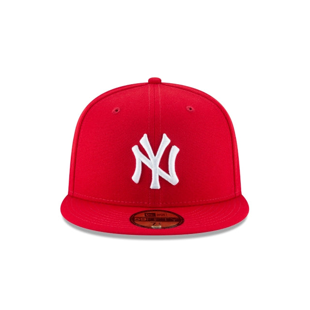 NEW ERA NEW YORK YANKEES SCARLET BASIC 59FIFTY FITTED