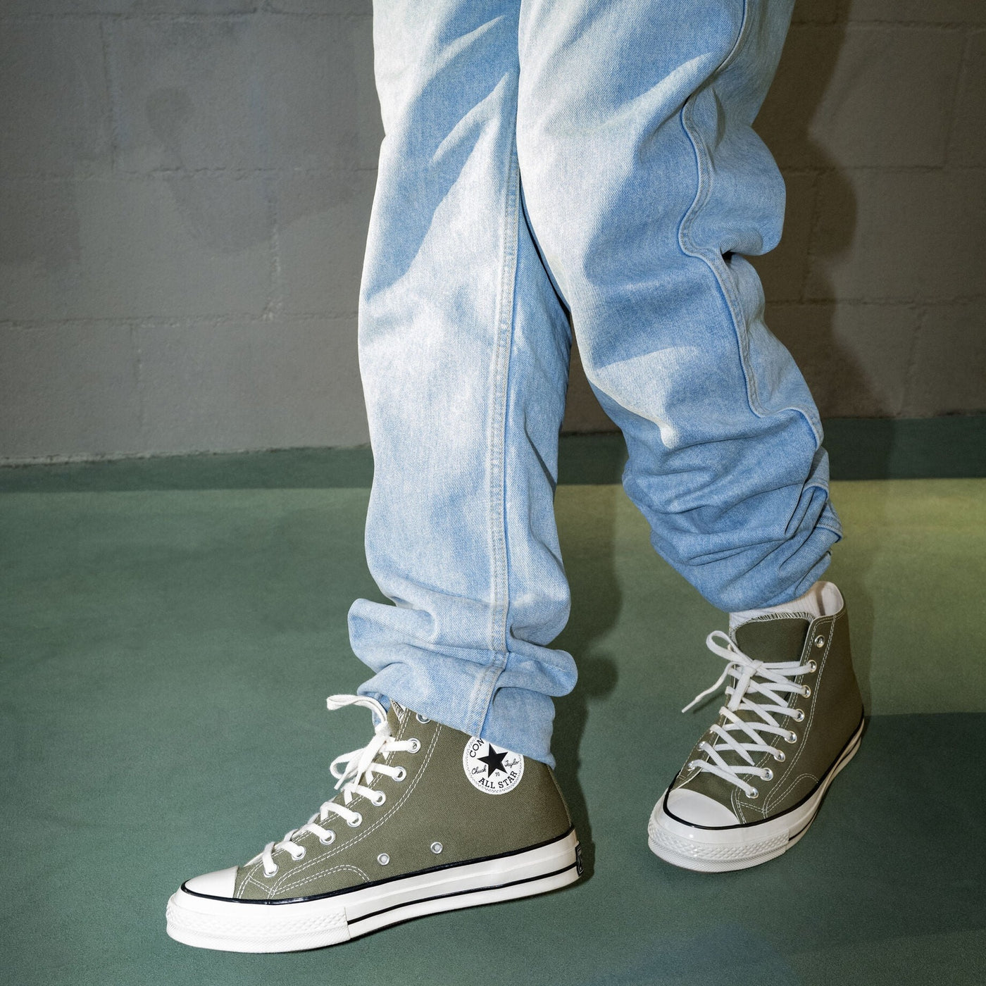 Utility Green Converse 70 Hi Green Women's Shoes Converse Chuck 70