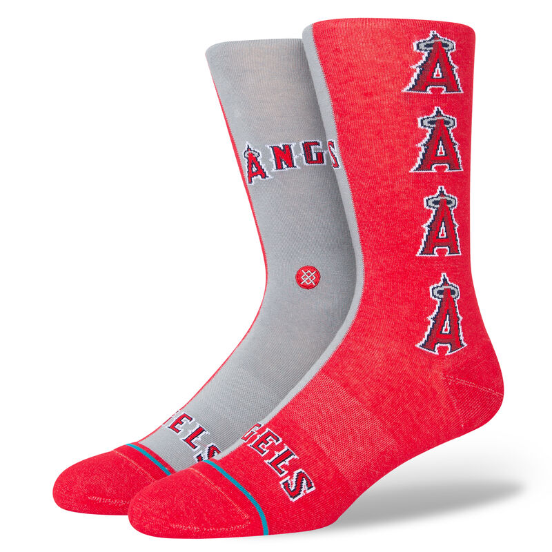 Stance Los Angeles Angels Split Crew Socks Red