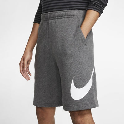 Nike Sportswear Club Men's Graphic Shorts Charcoal Heather