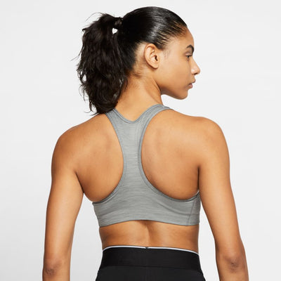Women's Nike Dri-FIT Swoosh Medium-Support 1-Piece Pad Sports Bra Smoke Grey