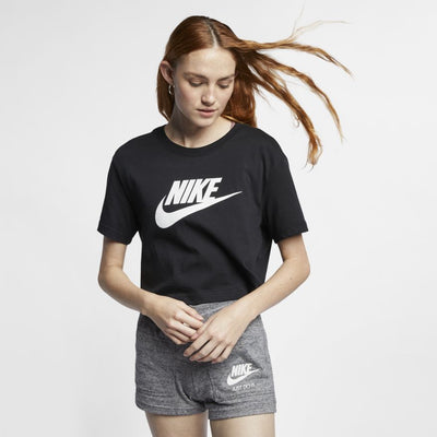 Women's Nike Sportswear Essential Cropped Logo T-Shirt Black