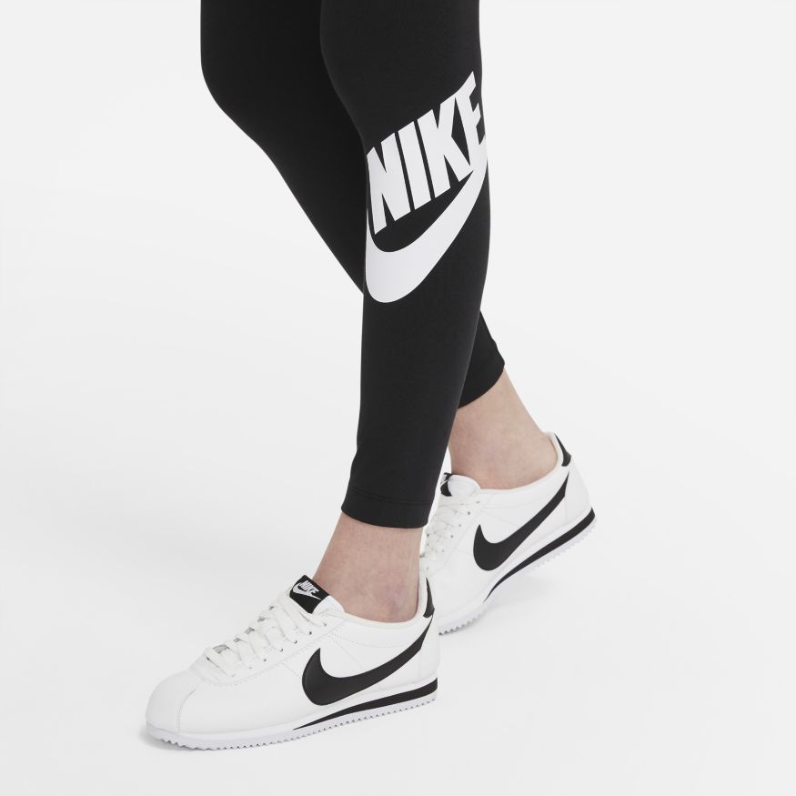 Women's Nike Sportswear Essential High-Waisted Logo Leggings Black