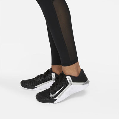 Women's Nike Pro Mid-Rise Mesh-Paneled Legging Black