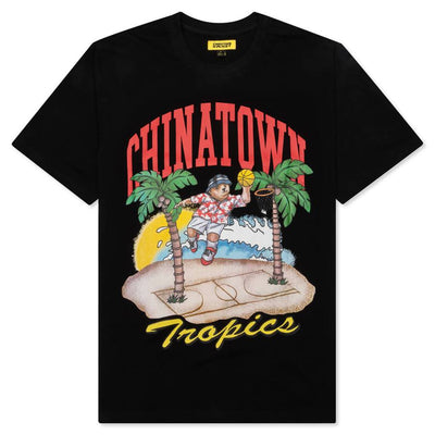 CHINATOWN MARKET DUNKING BEAR BY THE WATER T-SHIRT BLACK