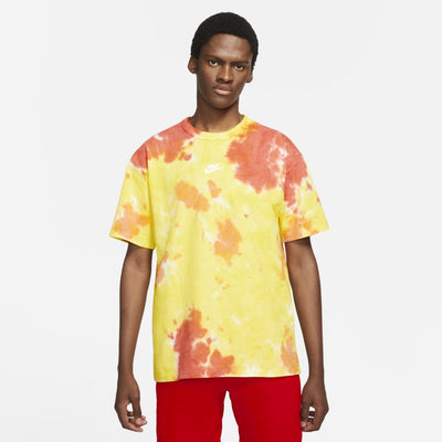 Nike Sportswear Premium Essentials Tie-Dye T-Shirt Yellow Orange