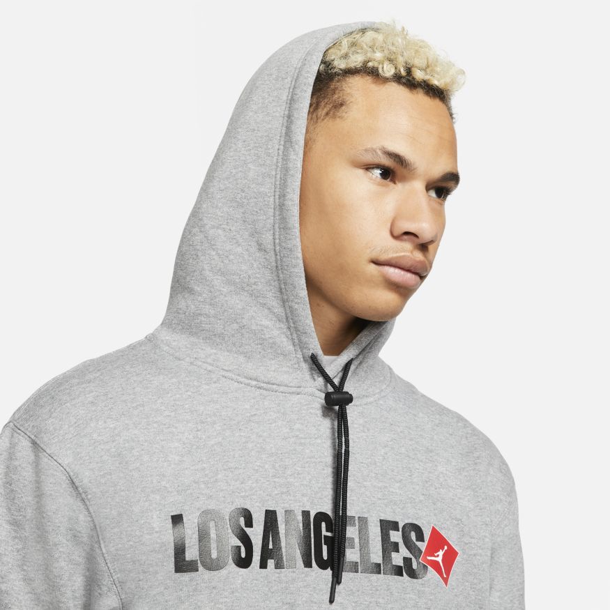 Jordan Los Angeles Men's Pullover Hoodie Grey