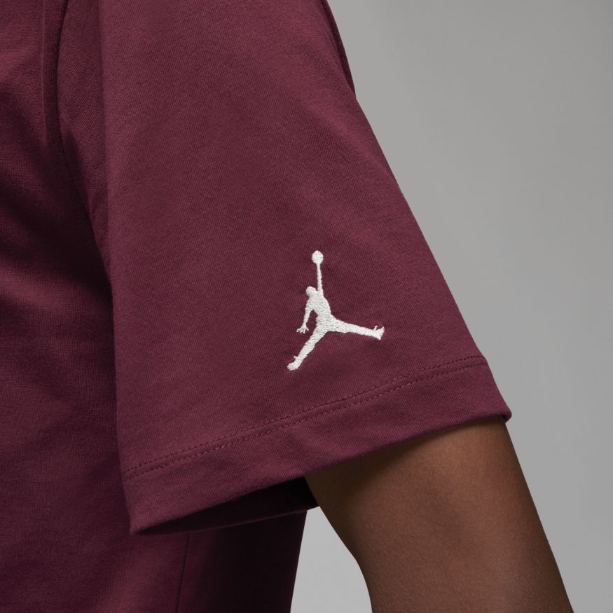 Jordan Air Men's Embroidered T-Shirt Cherrywood Red