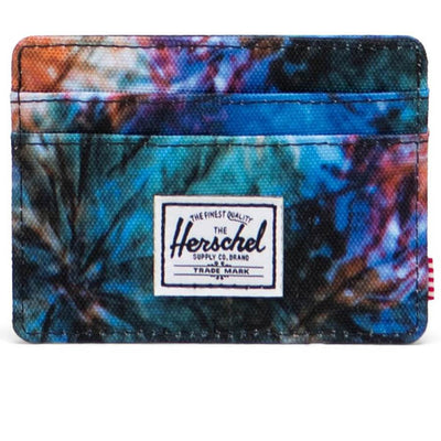 Herschel Charlie Card Holder Wallet Summer Tie Dye