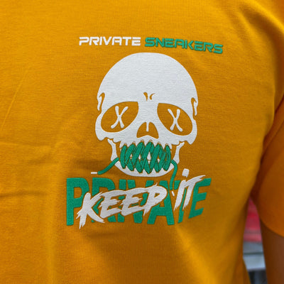 Private Sneakers Keep It Private T-Shirt Gold