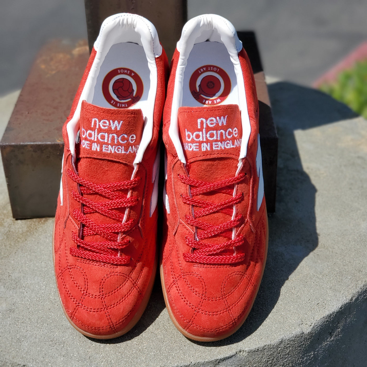 Lost Art X New Balance EPICTRLA - Made In UK Red Gum Front