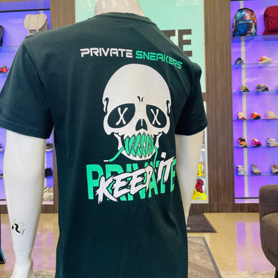 Private Sneakers Keep It Private T-Shirt Pine Green
