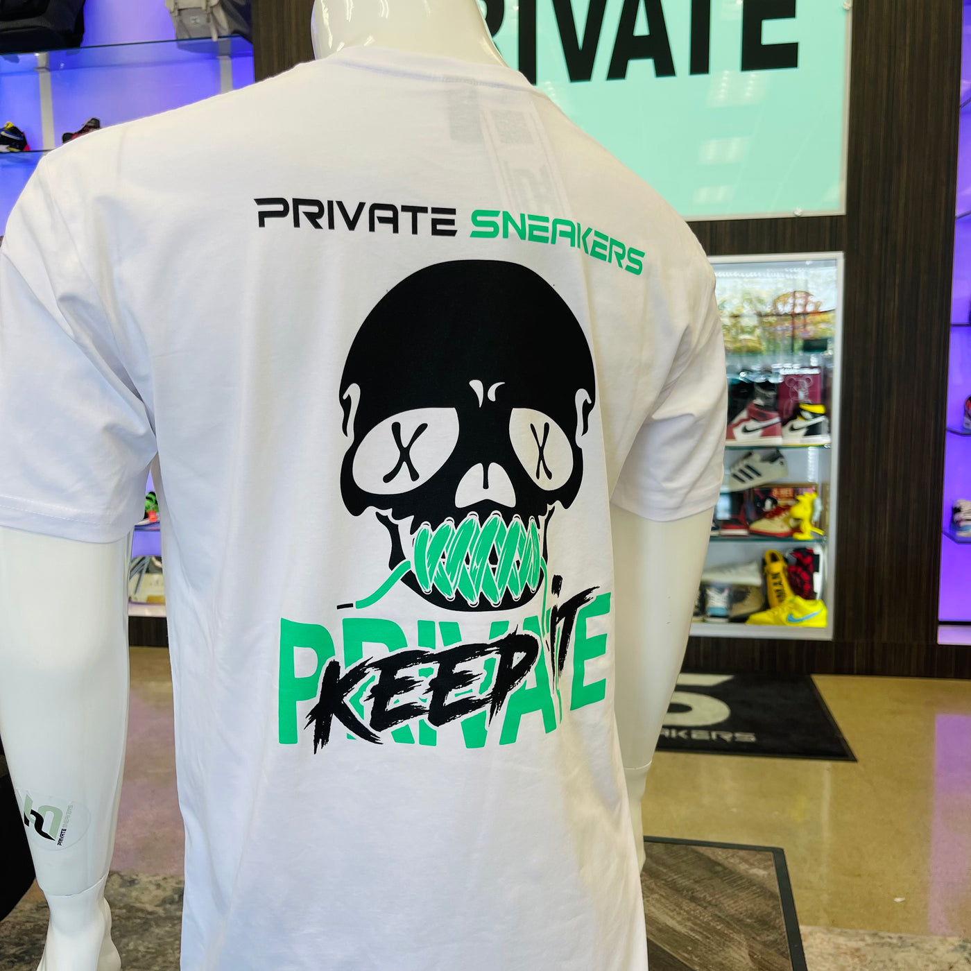 Private Sneakers Keep It Private T-Shirt White