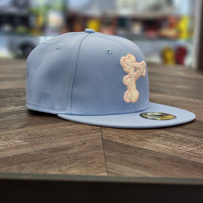 Private Sneakers x New Era 59Fifty Fitted Bone P Cotton Candy Right