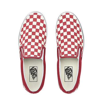 Vans Checkerboard Slip-On Rumba Red White