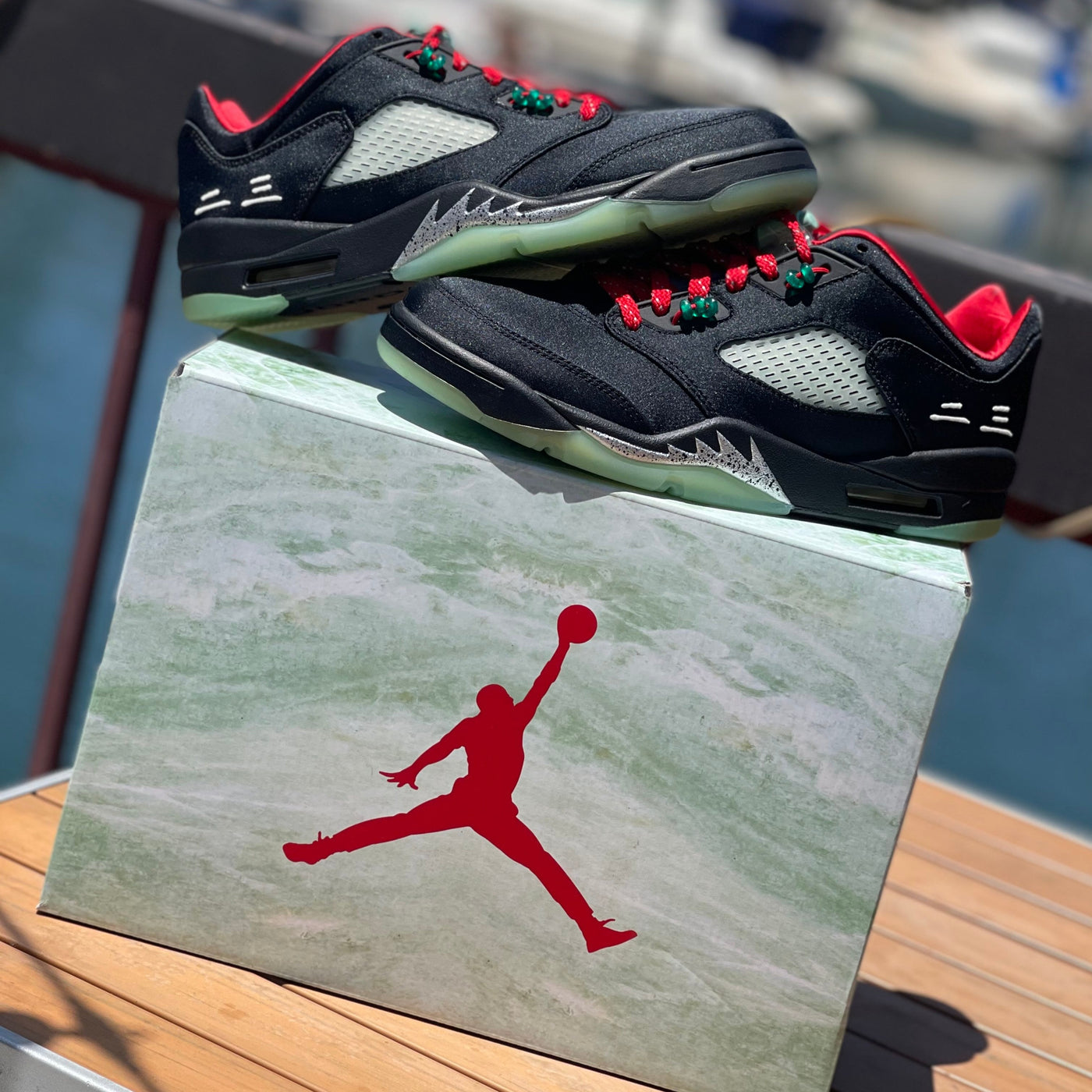 CLOT Nike Air Jordan 5 Low 28.5 Jade 5-