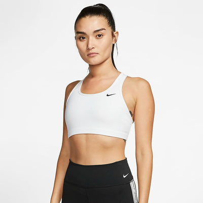 Women's Nike Dri-FIT Swoosh Medium-Support Non-Padded Sports Bra White