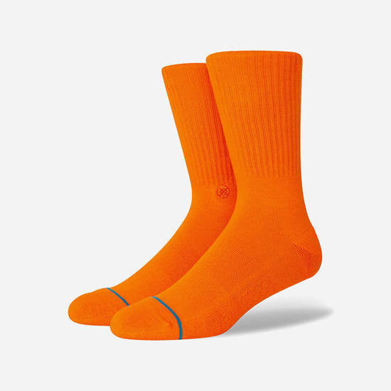 Stance Icon Crew Socks Orange