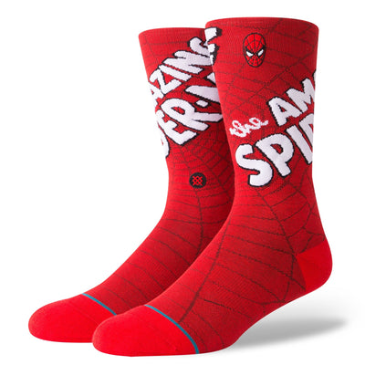 Marvel x Stance The Amazing Spiderman Red