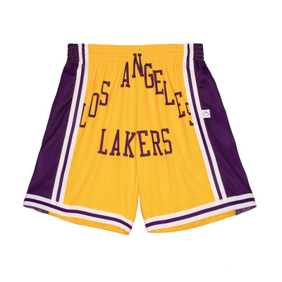 Mitchell & Ness Big Face 2.0 Shorts Los Angeles Lakers Gold Front
