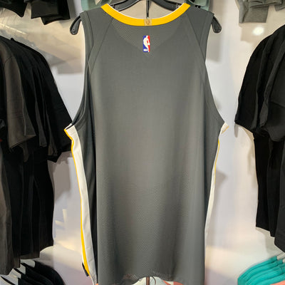 Nike Golden State Warriors Custom Swingman Jersey City Edition Grey Back