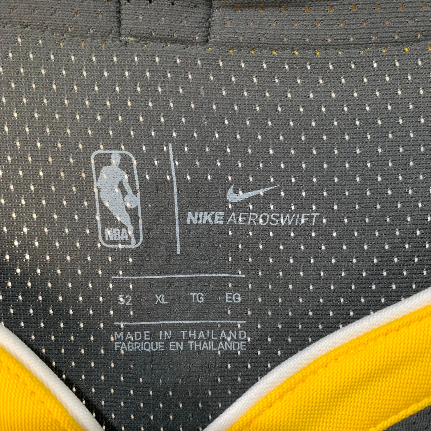 Nike NBA Los Angeles Lakers Aeroswift Blank Basketball Jersey Size 52 XL  for sale online
