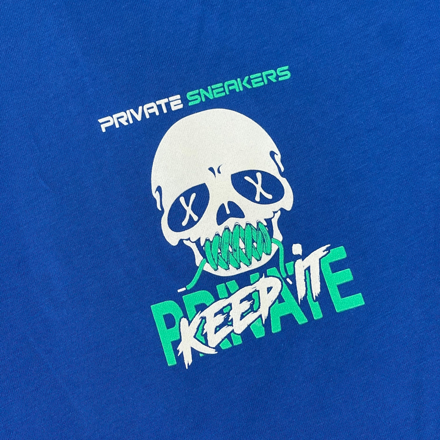 Private Sneakers Keep It Private T-Shirt Bright Royal