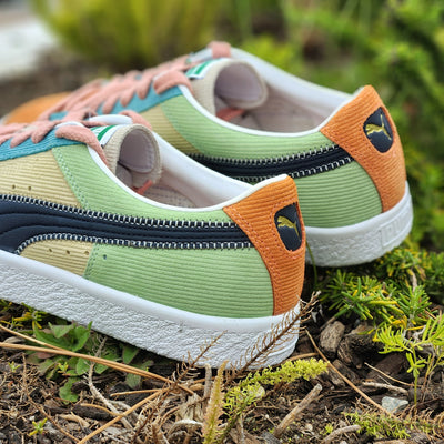 suede vtg blocked trainers