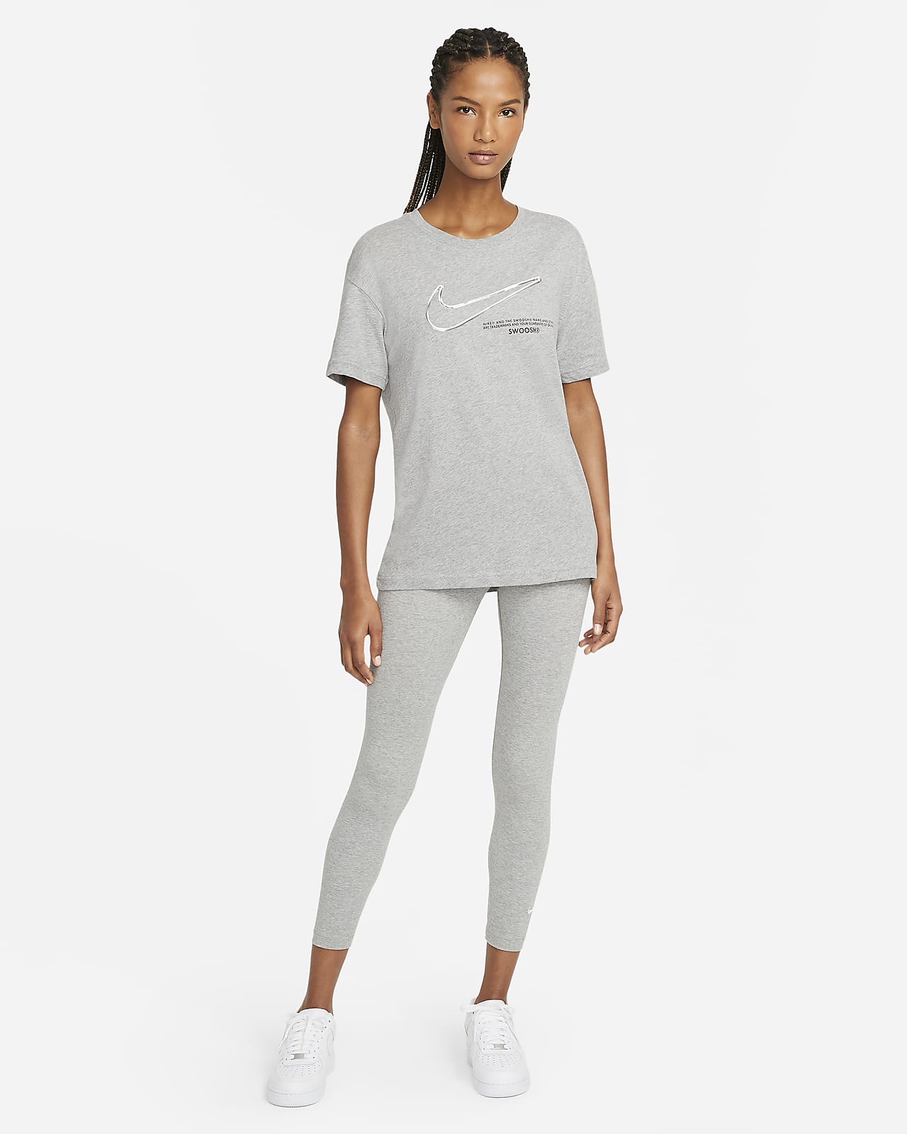 Nike Sportswear Essential Women's 7/8 Mid-Rise Leggings Dark Grey
