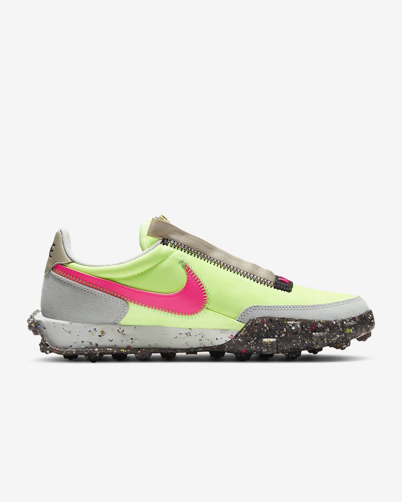 Women Nike Waffle Racer Crater Barely Volt