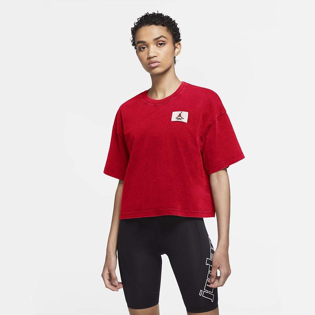 Women's Jordan Essentials Short-Sleeve Boxy T-Shirt University Red