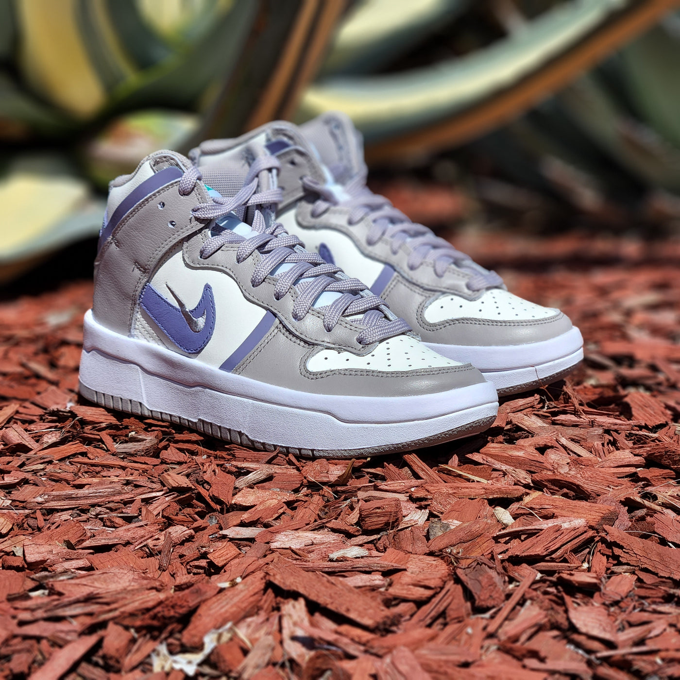 Women Nike Dunk High Up Rebel Iron Purple